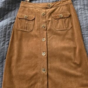 Suede Gap skirt